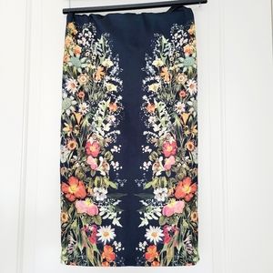 New Stretchy Floral Pencil Skirt